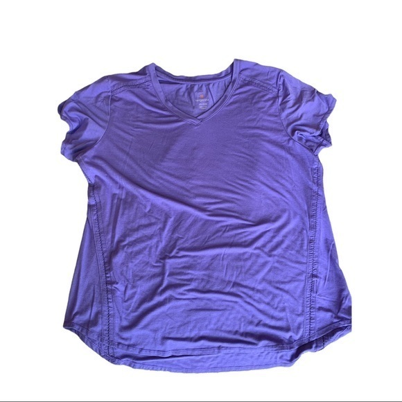 Women's Tangerine Purple V-Neck Gym Activewear Loose Size XXL EUC #2166 - Picture 1 of 7